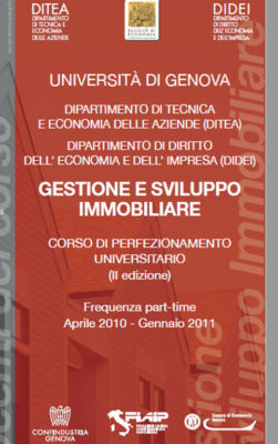 Corso Ditea Gestione e Sviluppo Immobiliare Aprile 2010, Pregia