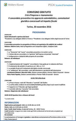 Crisi d’impresa e risanamento: il concordato preventivo tra approccio aziendalistico, connotazioni giuridico-concorsuali ed impatto fiscale